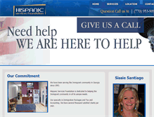 Tablet Screenshot of hispanicservices.com